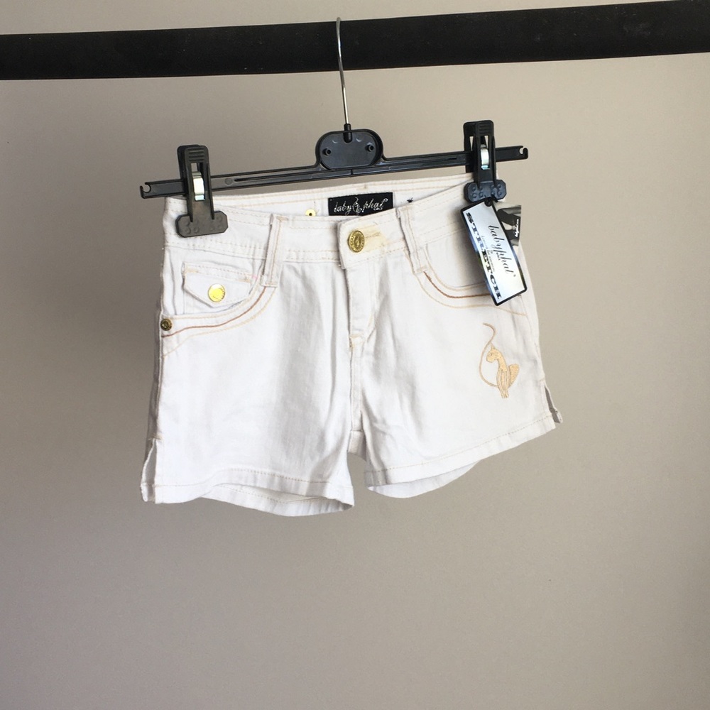 BABYPHAT White Short Shorts